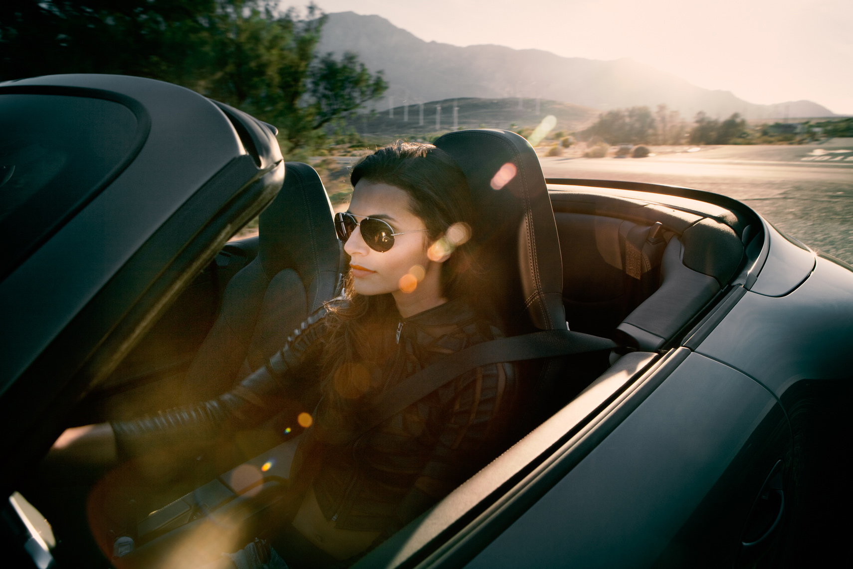 Porsche 911 Ad by commercial automotive car photographer fashion brand Michael Grecco