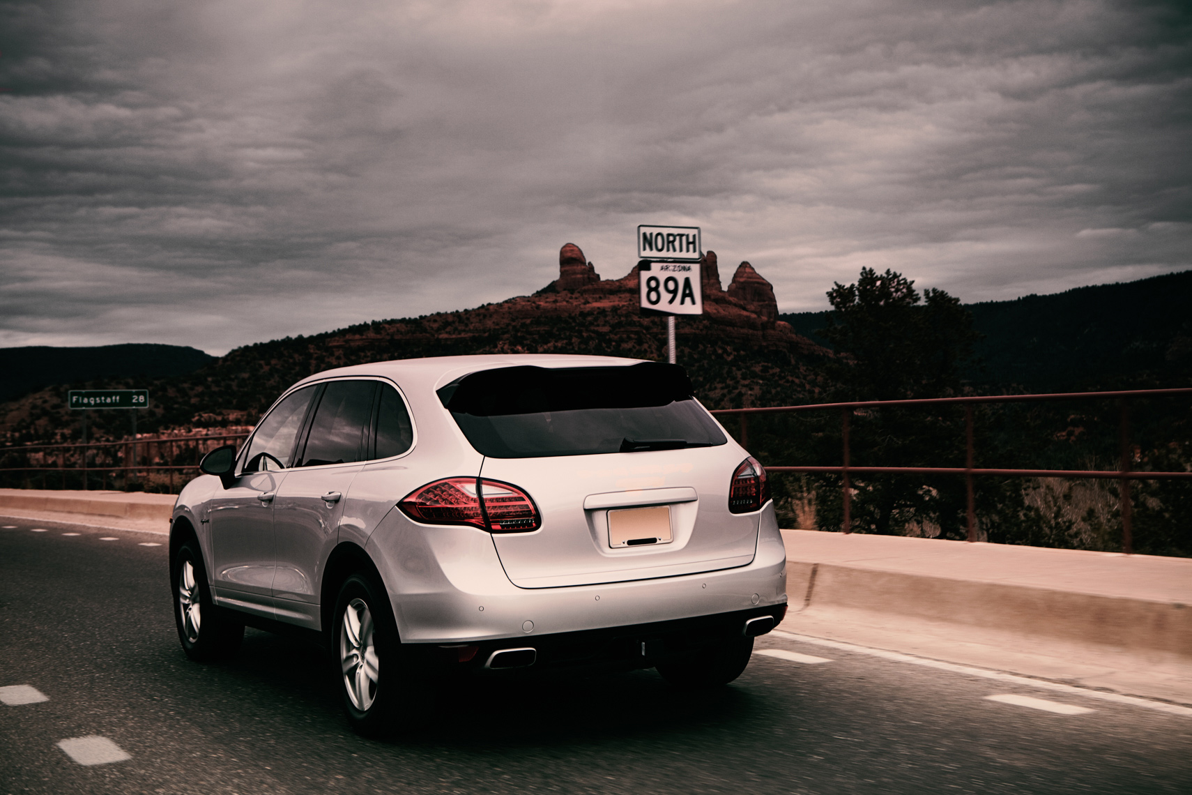 Porsche Cayenne SUV Ad by commercial automotive car photographer brand Michael Grecco