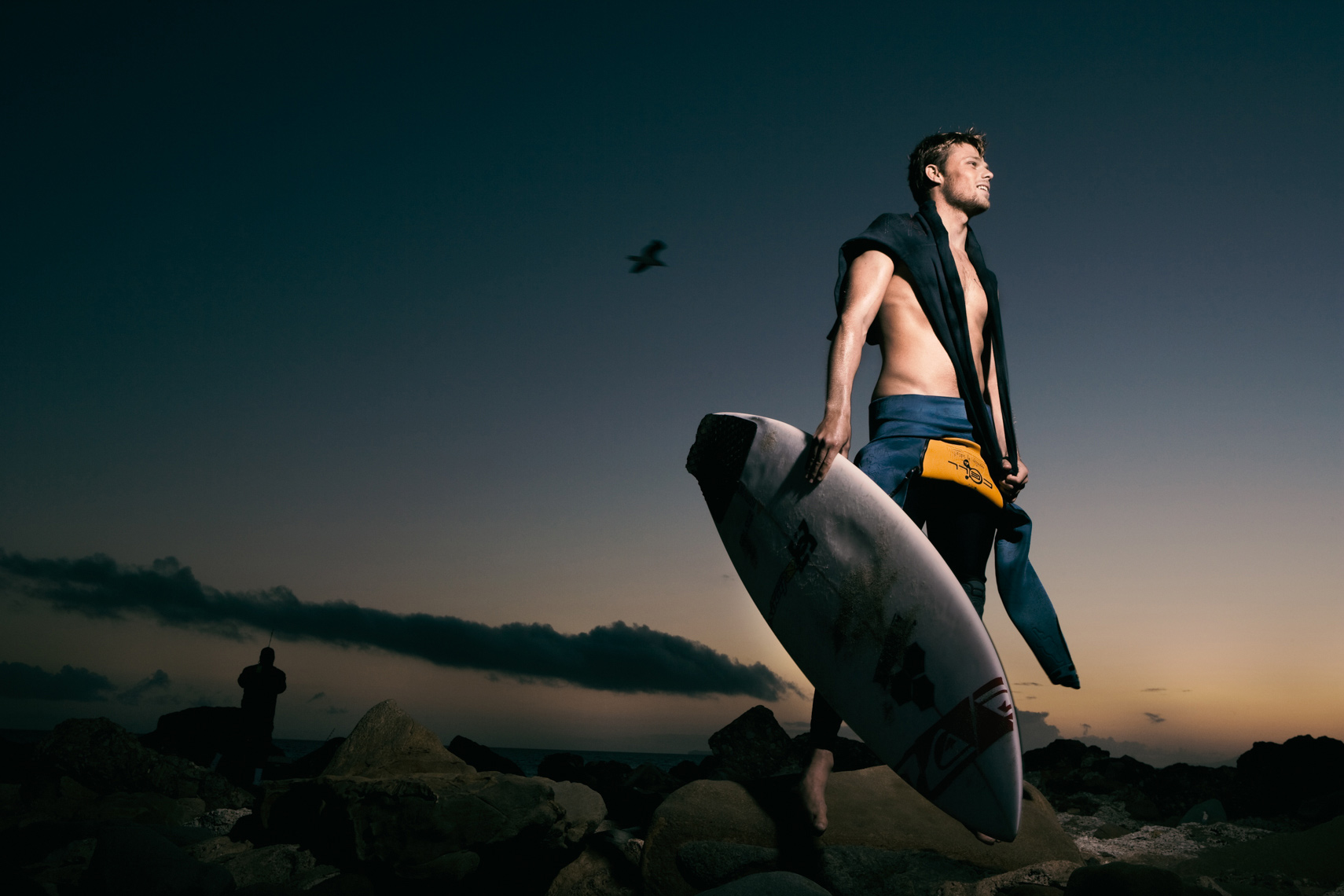 Surfer Dane Reynolds Portrait by commercial celebrity fashion photographer Michael Grecco