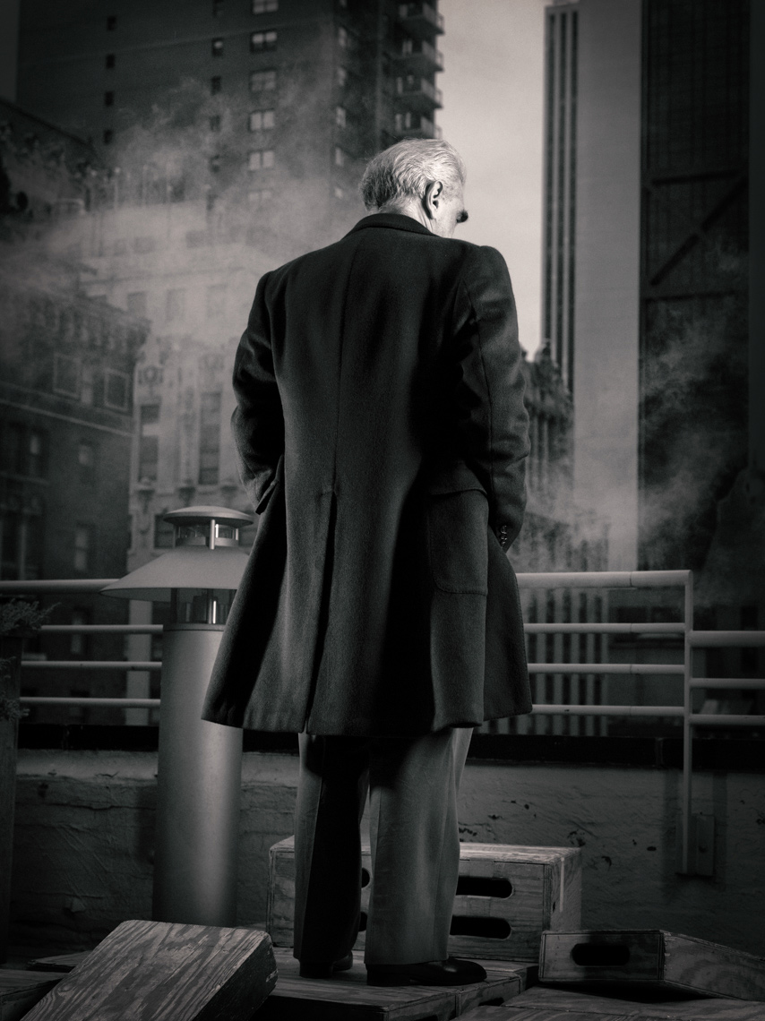 Martin Scorsese Portrait by commercial celebrity photographer Michael Grecco 