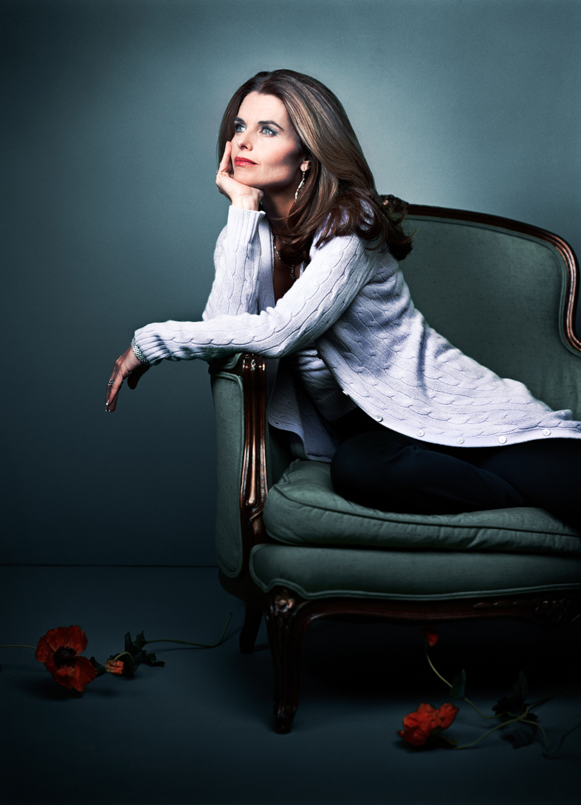 Maria Shriver Portrait by commercial celebrity photographer Michael Grecco
