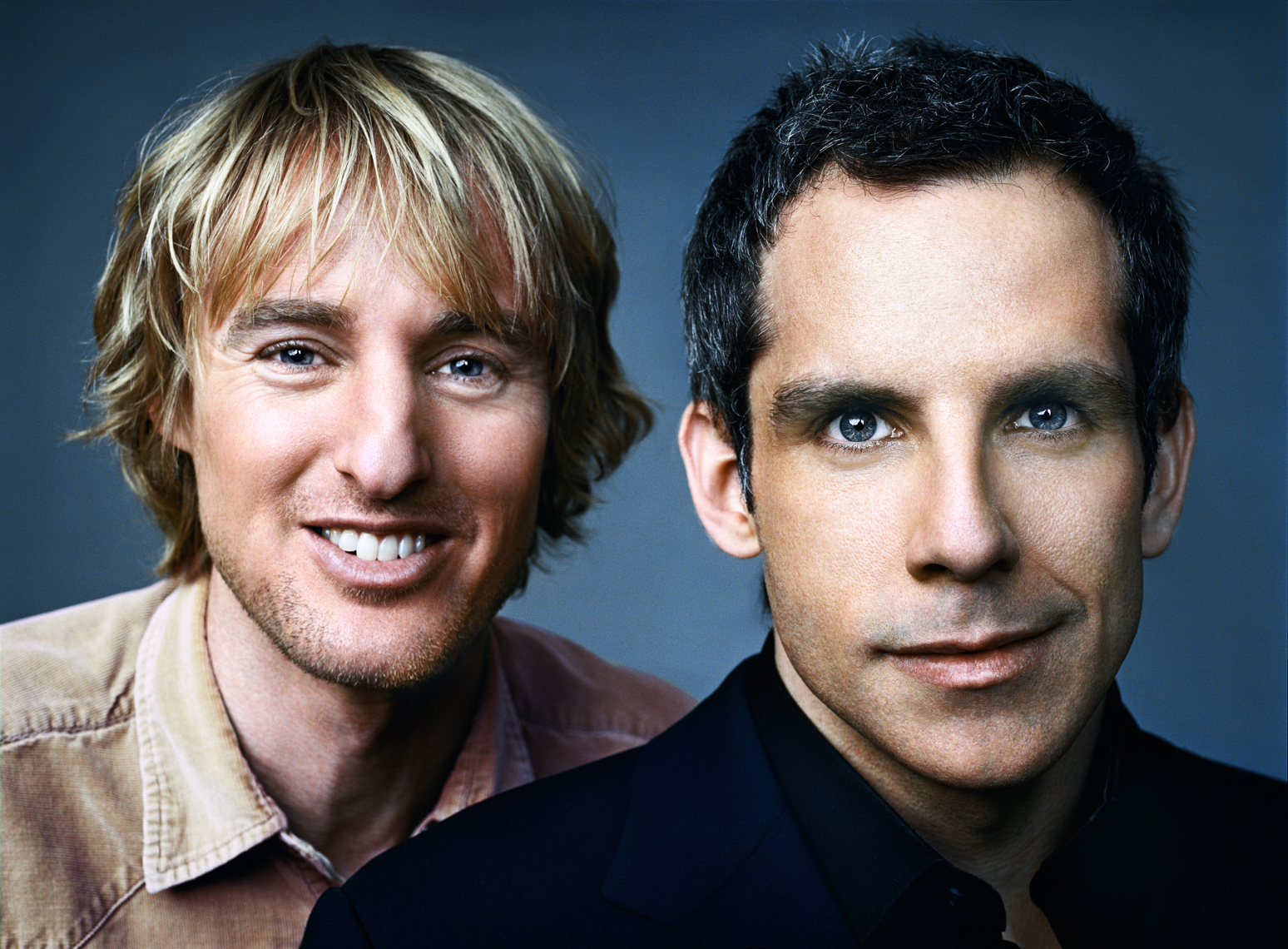 Owen Wilson Ben Stiller Portrait by commercial celebrity photographer Michael Grecco