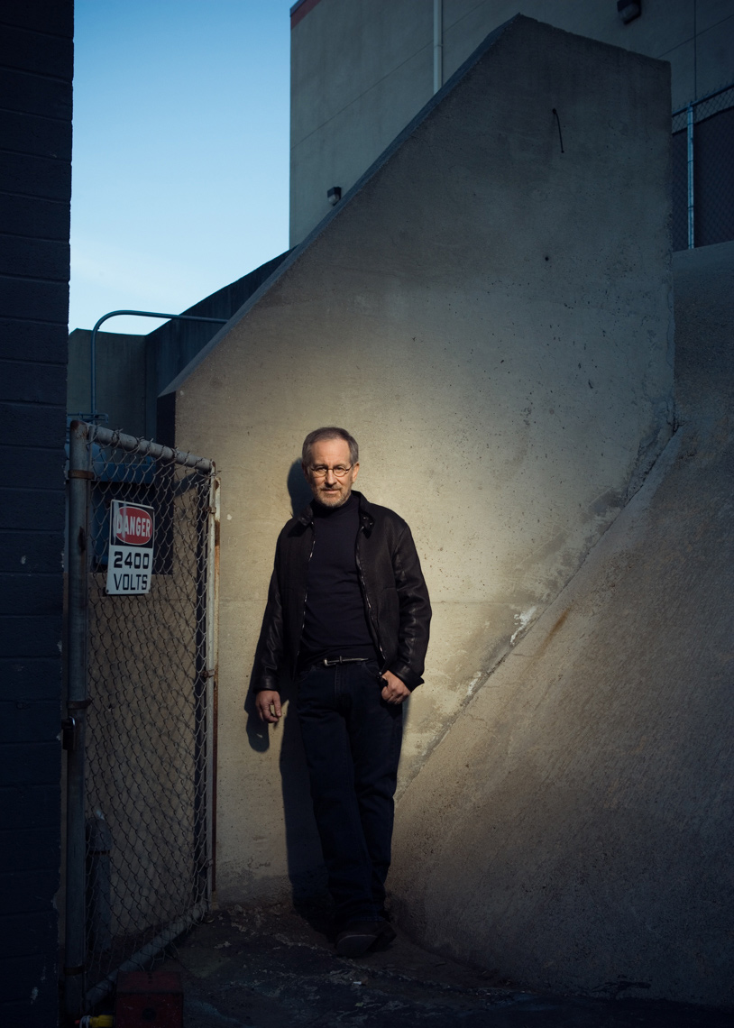 Steven Spielberg Portrait by commercial celebrity photographer Michael Grecco