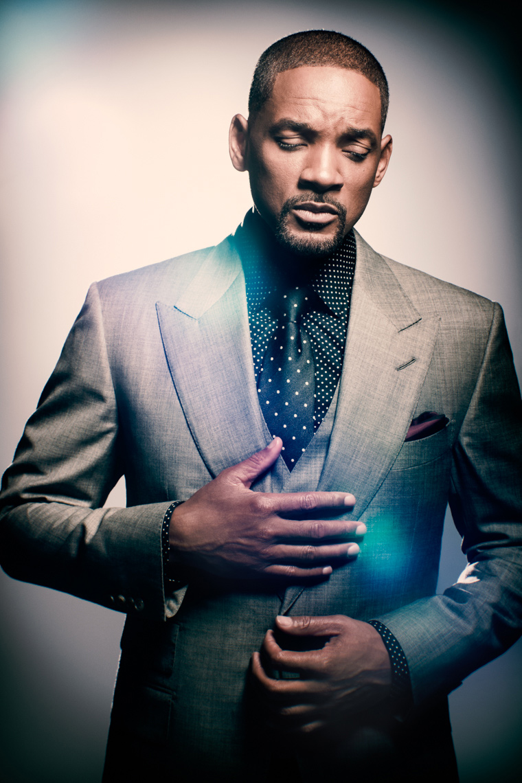 Will Smith Portrait by commercial celebrity photographer Michael Grecco