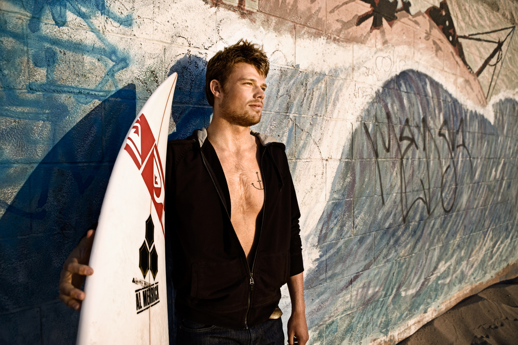 Surfer Dane Reynolds Portrait by commercial celebrity advertising photographer Michael Grecco